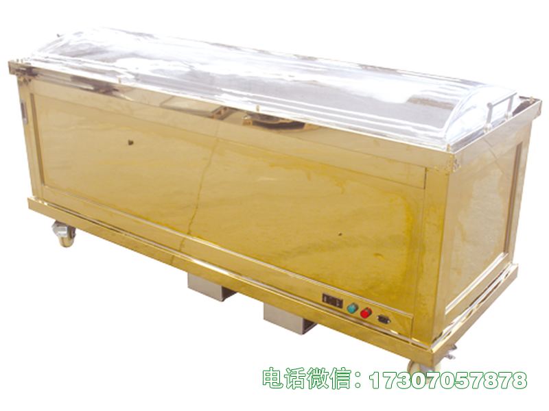 围场县侧开钛金水晶棺