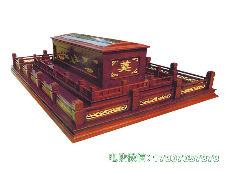 桥西实木告别棺告别台
